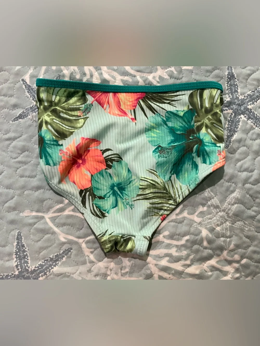 Justice girls size 5/6 3 piece swim wear set